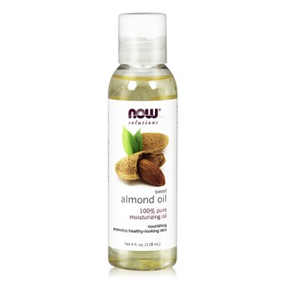 【NOW】甜杏仁油 Sweet Almond Oil 118ML 基礎油/基底油/按摩油/美國原裝/無味