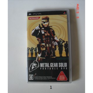 PSP 潛龍諜影系列 攜帶行動 PLUS 和平先驅 Metal Gear Solid Ops