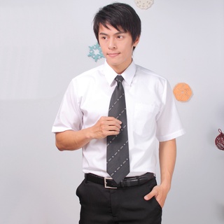 [宇欣男裝] JIA HUEI 短袖男士機能防皺襯衫 海島棉 白色 (純素面 ) (台灣製造)