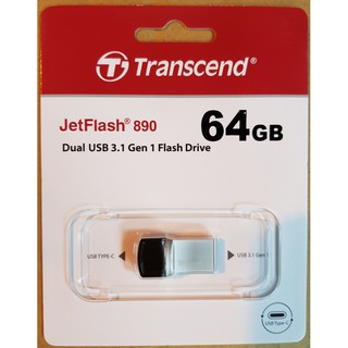 【S03 筑蒂資訊】含稅 創見 JF890S 64G 64GB OTG隨身碟 USB3.1+Type-C