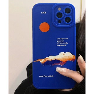 🌟現貨秒發🌟克萊因藍日落適用iphone12 mini 蘋果12手機殼 克萊茵藍 哀鳳手機殼 藍色手機殼 藍色手機殼