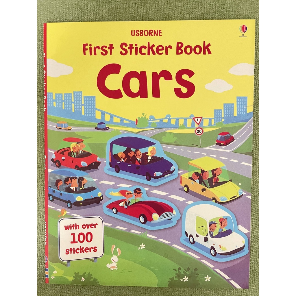 【Usbome】貼紙書～First sticker book Cars  (認識各式各樣的車) 超過100張貼紙