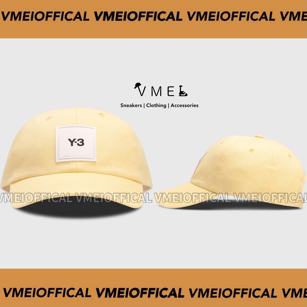 【VMEI_OFFICAL】Y-3 LOGO Cap 老帽 鵝黃 帽子 山本耀司 Yohji Yamamoto 棒球帽