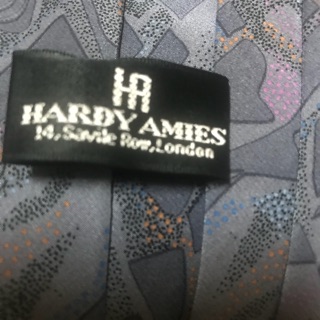 英國製 赫迪雅曼Hardy Amies London100%絲領帶