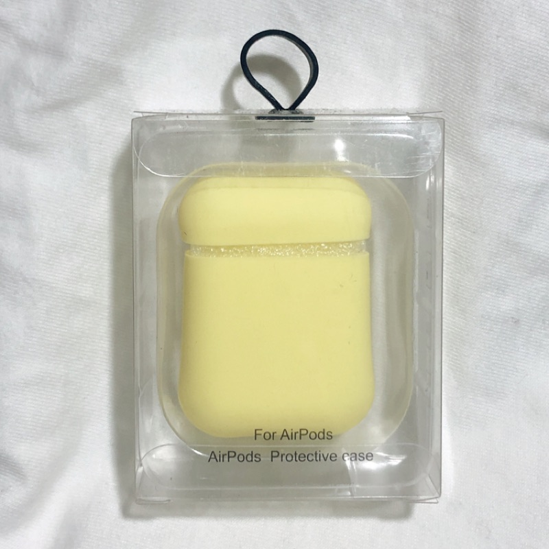 Airpods保護套 軟殼 矽膠殼 檸檬黃