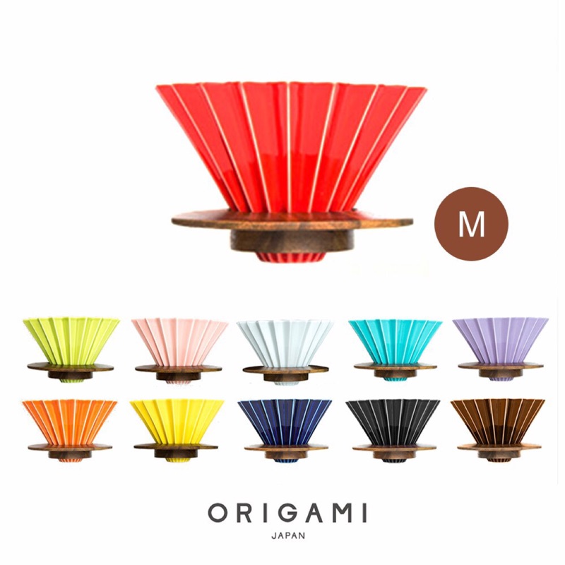 ［惠君咖啡］日本品牌ORIGAMI三件組（濾杯、木質杯座、玻璃壺）