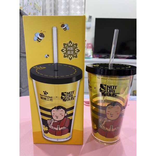 《新品上架》全新台灣製（未拆封）NOTORIOUS蜜蜂工坊系列雙層保溫保冷飲料杯（473ml/耐溫80度C）。