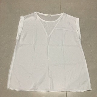 MIHO LADIES 韓國製 無袖雪紡上衣 部分瑕疵 標籤已拆 全新