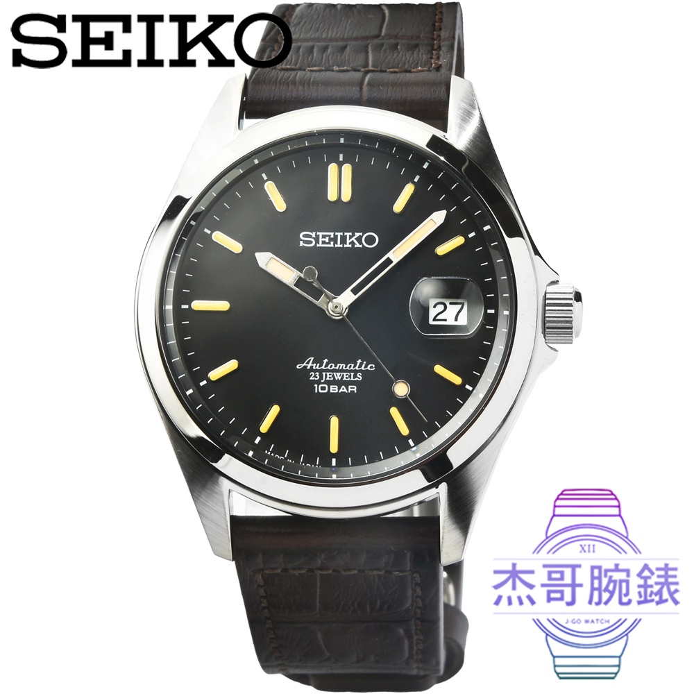 【杰哥腕錶】SEIKO 精工DRESS LINE 機械皮帶腕錶-黑 / SZSB017 (日本版)