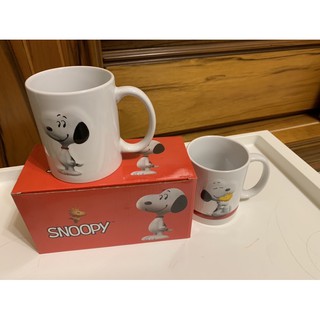 全新 snoopy 浮雕立體馬克杯 2入