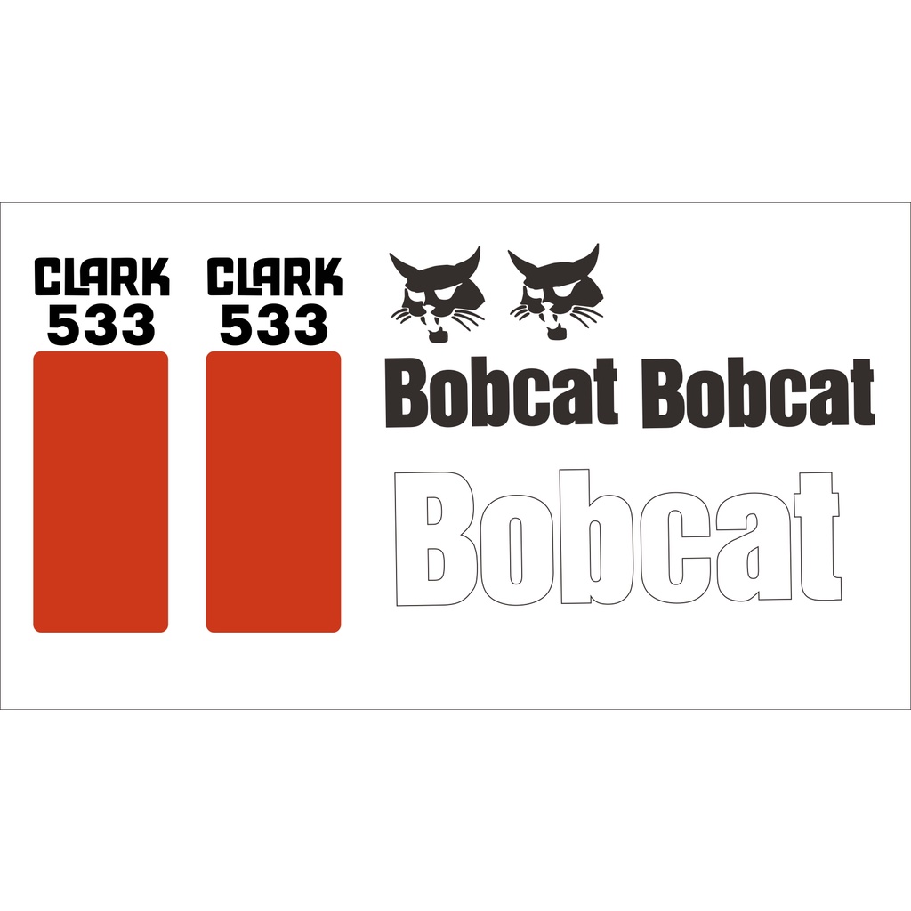 挖土機貼紙 BOBCAT 533