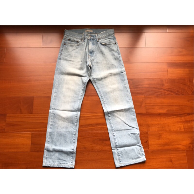 Uniqlo jeans 淺色 水洗 重磅 牛仔褲 29腰