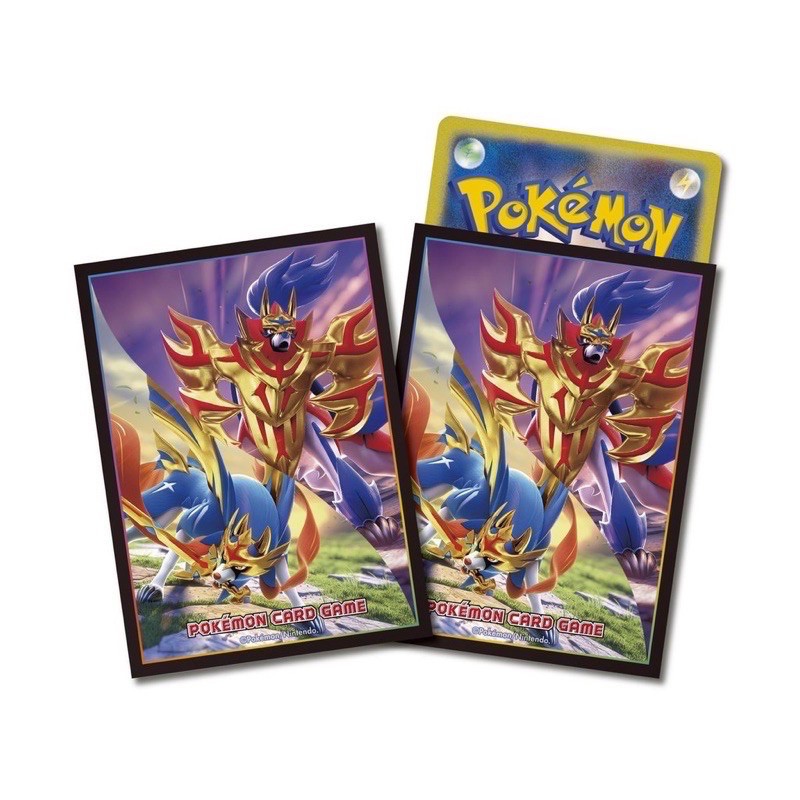 二手 63張 Pokemon 寶可夢 PTCG 劍與盾 寶可夢中心 卡套 66*92mm