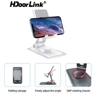 Hdoorlink通用360度旋轉手機支架多角度折疊便攜桌面支架手機支架