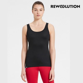 【Rewoolution】女RAINBOW 140g背心 [黑色] 羊毛衣 背心 登山必備 | REJB2WU5