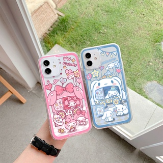 Cinnamoroll My Melody 動漫情侶風格手機殼適用於 Iphone 11 Pro Max 12 Pro