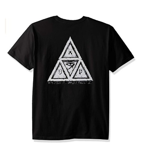 美國滑板品牌HUF Box Logo Tee TS00048 現貨 黑色/白色