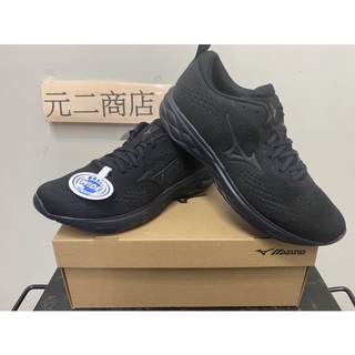 (元二商店）MIZUNO WAVE REVOLT 2 避震跑鞋 （3E楦頭）男款J1GC218511 黑黑