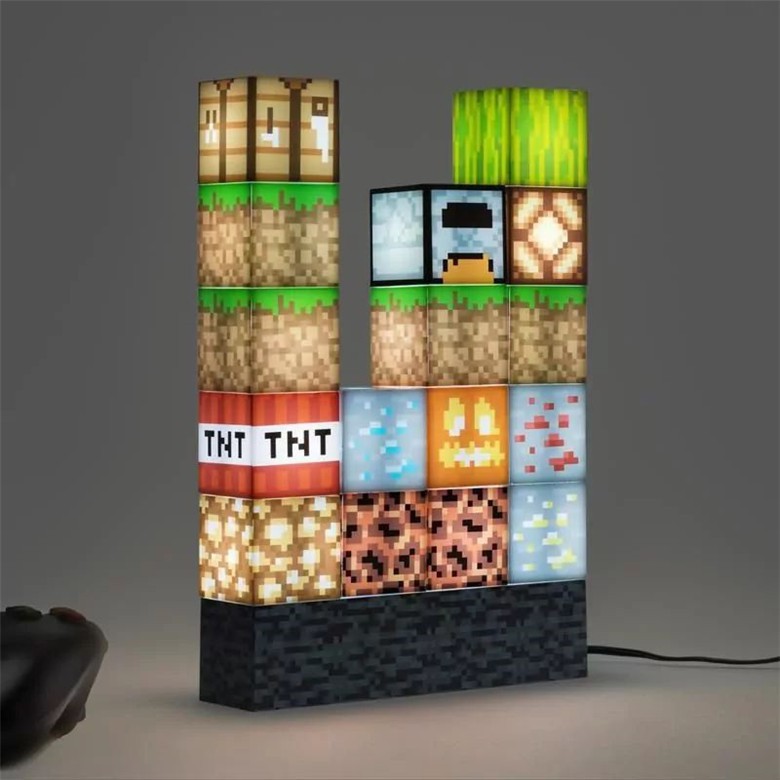 【現貨】Minecraft我的世界 創世神積木式建築燈 夜燈 實況裝飾燈