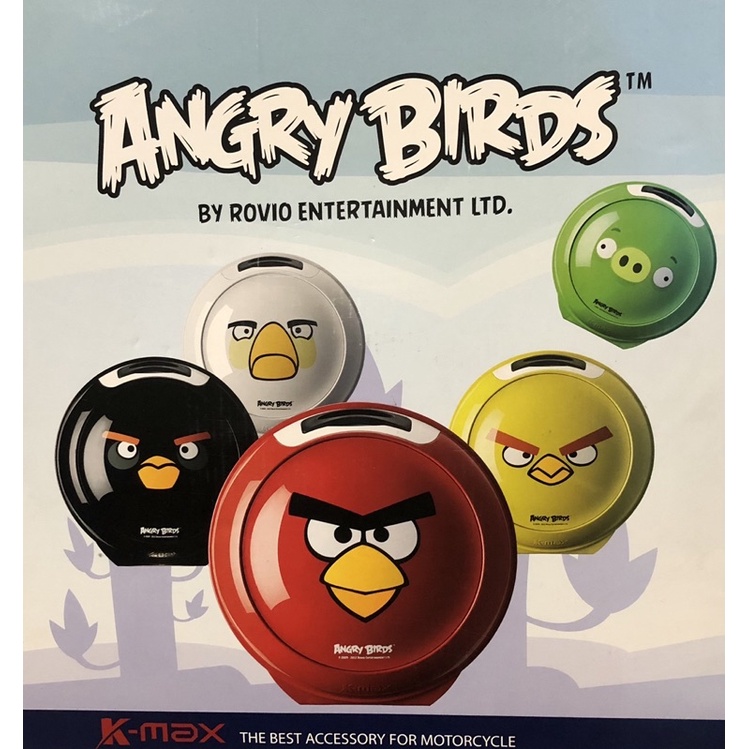K-max ANGRY BIRDS憤怒鳥系列 機車行動包-黑色炸彈鳥