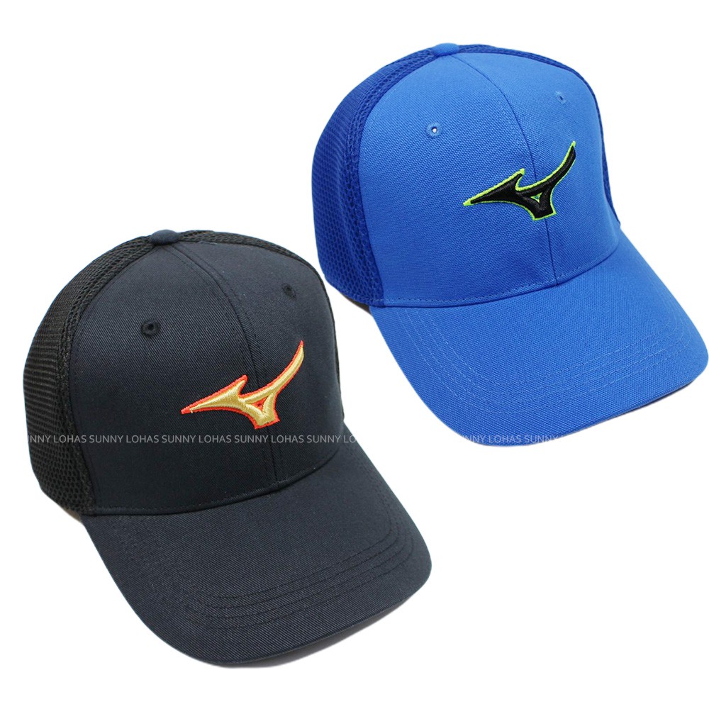 (C1) MIZUNO 美津濃 運動帽 棒球帽 老帽 遮陽 透氣 32TW1004 黑色09 藍色27 [SUN]