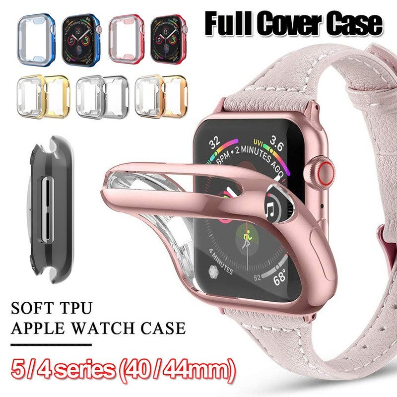適用蘋果手錶保護殼 適用Apple Watch 7 SE 6 5 4 3保護殼 透明錶殼 iwatch 42 40 44