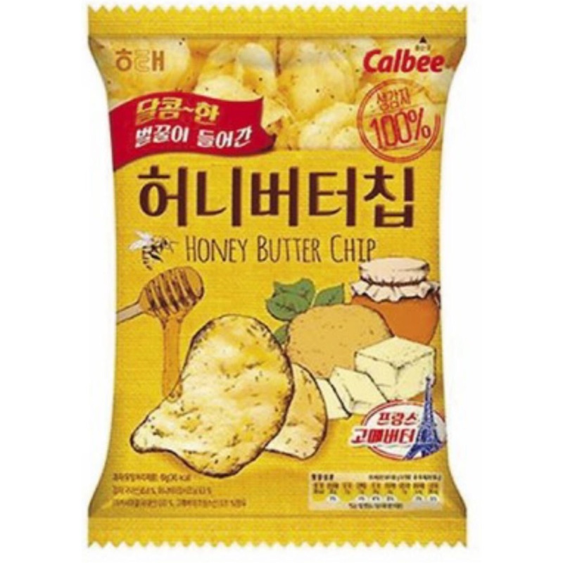 韓國 熱賣蜂蜜奶油洋芋片 大包120克