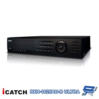 昌運監視器 可取 ICATCH RXH-1625AU-B ULTRA 16路 混合型DVR 監視器錄影主機 4K高畫質