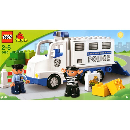 LEGO 樂高 5680 得寶 大台警察車 警用卡車 二手 duplo 絕版品  Police Truck