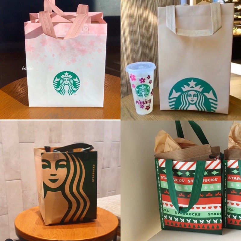 即有 韓國星巴克 環保袋 購物袋 韓國starbucks 環保袋 環保手提袋 星巴克袋子 韓國代購