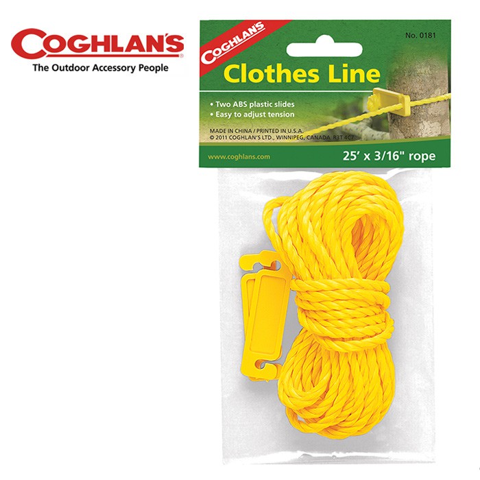 【Coghlans 加拿大】Adjustable Bungee Clothesline 曬衣繩 (0181)