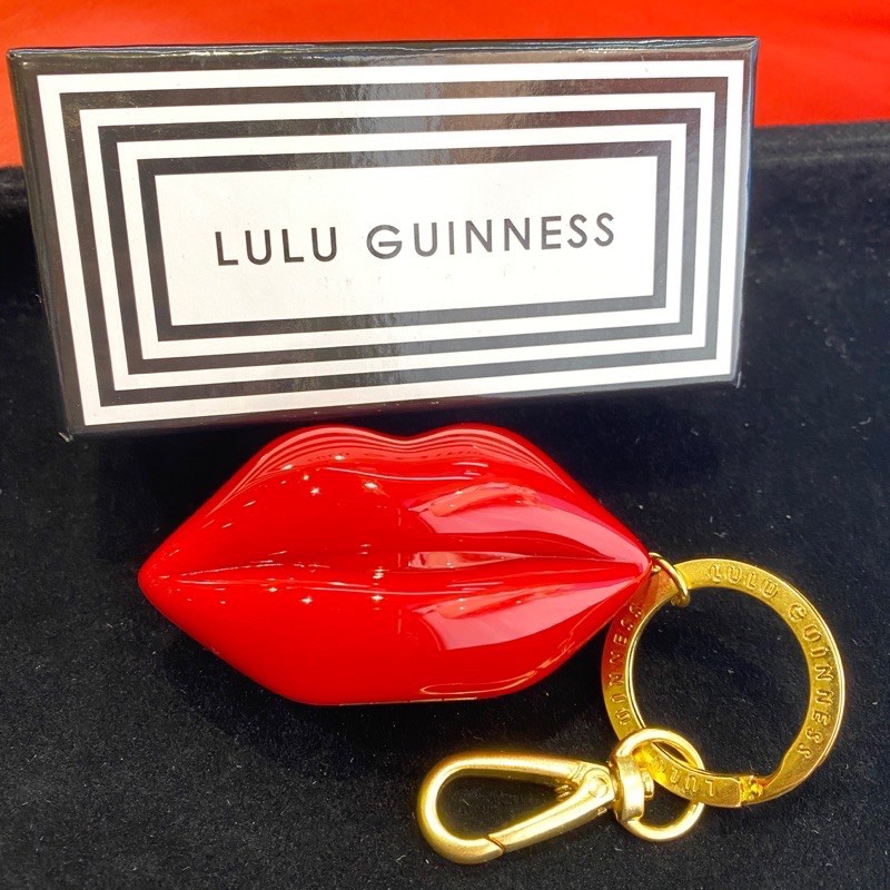 英國設計師品牌LULU GUINNESS紅唇鑰匙圈