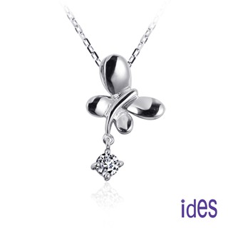 ides愛蒂思鑽石 品牌設計款20分E/VVS1八心八箭完美車工鑽石項鍊/清新蝴蝶