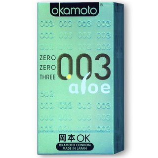 (Okamoto) 岡本衛生套 - 003蘆薈衛生套(10入) - 113052【情夜小舖】