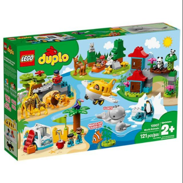 樂高 LEGO DUPLO 10907 動物世界 得寶系列 鯨魚 長頸鹿