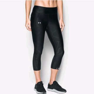 【UNDER ARMOUR】女 HG Fly-by花色緊身七分褲