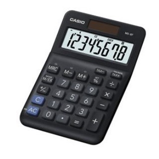 CASIO 商用計算機 8位數 大型顯示幕 快速輸入 雙電力 MS-8F