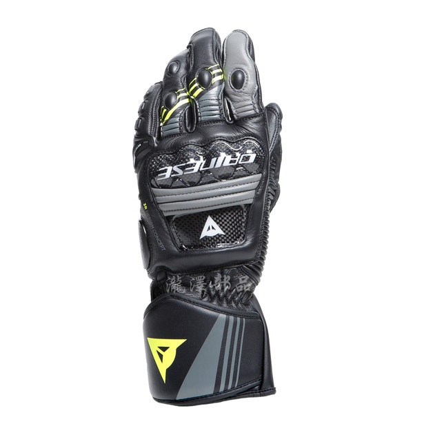 瀧澤部品 義大利 DAINESE 丹尼斯 DRUID 4 長手套 黑灰黃 防摔防護 騎士手套 競技賽車 卡夢護具 通勤