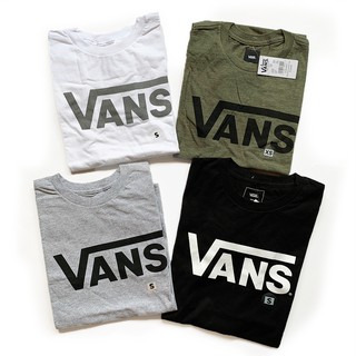 VANS LOGO TEE 黑 白 灰 深藍 軍綠 麻花紅 藍 大LOGO 滑板 短T 美版 基本款 男女