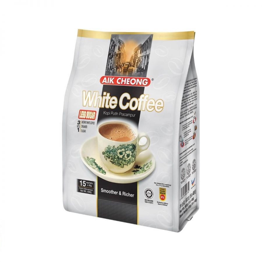 [特色熱賣] 馬來西亞 益昌 白咖啡 三合一 減糖25%風味 大份40g*15入 新鮮特香濃 效期23年09月 南洋風味