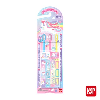 日本BANDAI-彩虹獨角獸牙刷3入(3Y+)-快速出貨