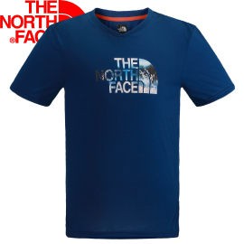 【The North Face 男款 SCafe短袖T恤 里蒙藍】NF00CZJ4/短袖/T恤/排汗衣/悠遊山水