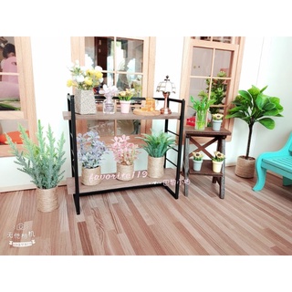 🍒現貨 1：12 盆栽 1/6綠植 ob11植物 blythe袖珍盆栽 森林家族 黏土人 仿真植物 場景佈置 拍照擺件