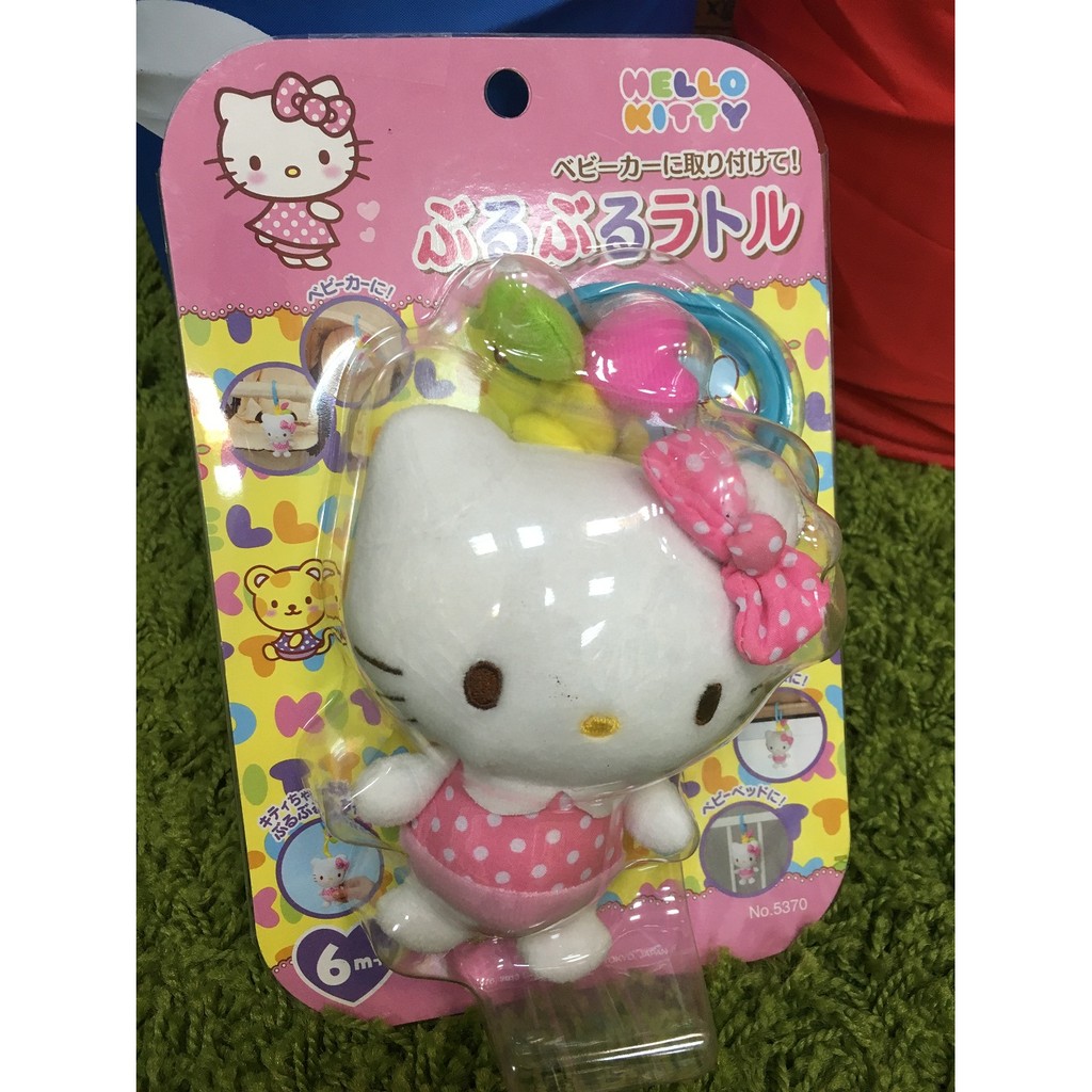 外盒損壞 出清~Hello Kitty 北鼻震動玩具 推車玩具