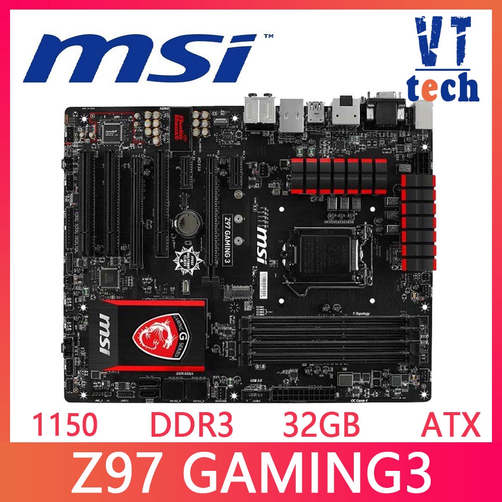 MSI 適用於微星 Z97 GAMING 3 5 7 9 LGA 1150 DDR3 USB3.0 Core i7 i5
