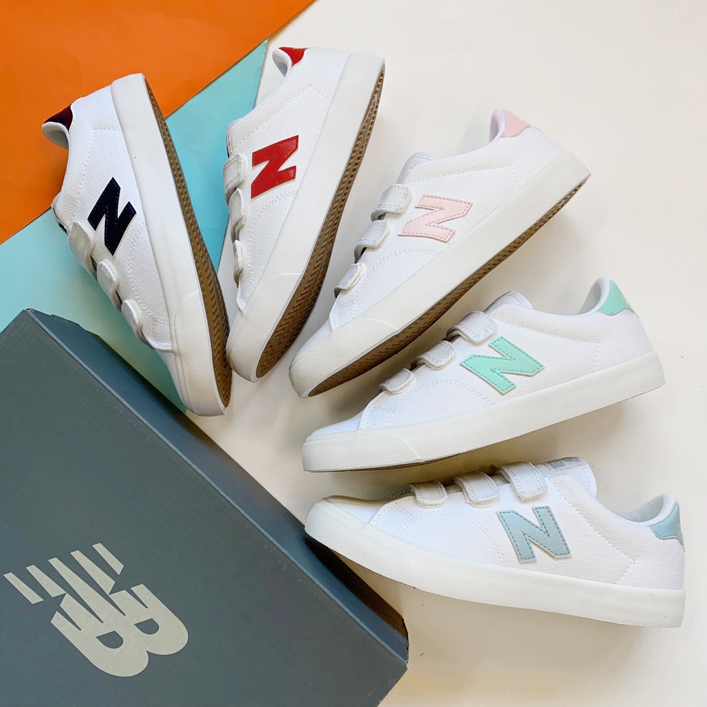 NEW BALANCE NB AM210 白深藍 白紅 白綠 帆布鞋 魔鬼氈 IU 男女鞋 AM210VWB