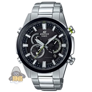 【CASIO】台灣卡西歐公司貨 EDIFICE 全新賽車多功能太陽能電波指針錶-黑(EQW-T640YDB-1A)