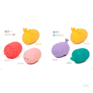 【MARCUS＆MARCUS】動物樂園矽膠噴水洗澡玩具(2款可選)