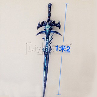 紙模達人 1:1 魔獸世界武器道具霜之哀傷3D紙模型手工DIY拼裝牆壁裝飾掛件 1/1 1比1