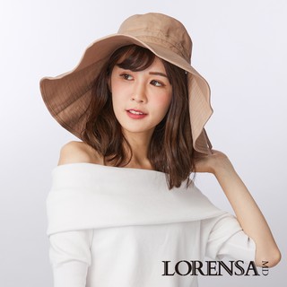 Lorensa蘿芮 抗UV蝴蝶結大帽簷防曬遮陽帽